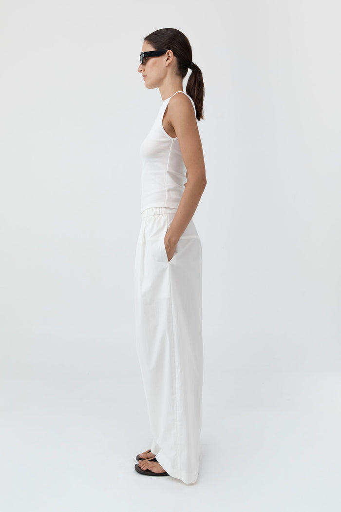 Relaxed Pleat Pants - Off White