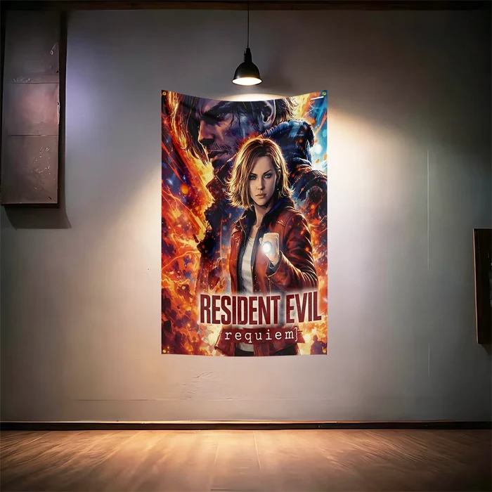 Resi-dent-Evils Game Fans Flag  For Gaming Room Bedroom Man Cave Bar Home Wall Decor Banner