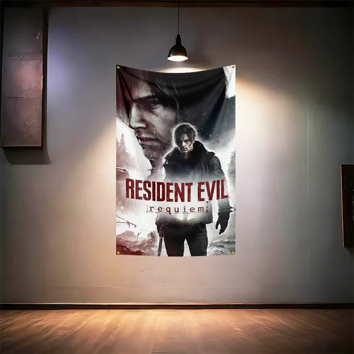 Resi-dent-Evils Game Fans Flag  For Gaming Room Bedroom Man Cave Bar Home Wall Decor Banner