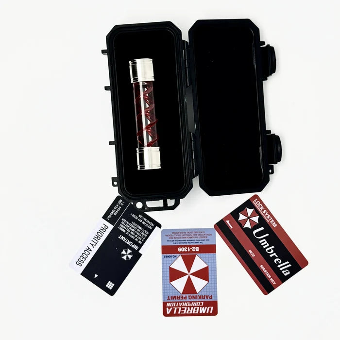 Resident Evil Handmade T-Virus Sample Bottle Model Toy - Umbrella Corporation Box Game Collectible