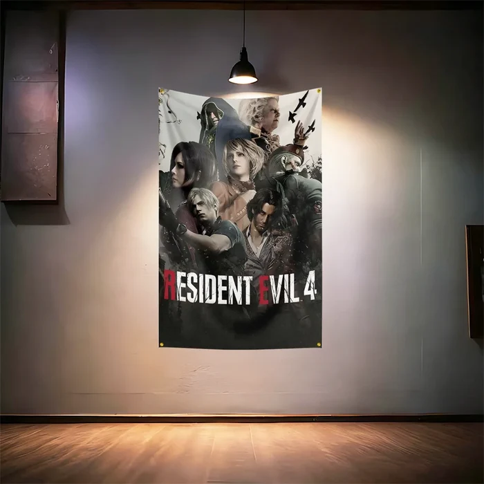 Resident-Evils Horror Game Movie Fans Flag  For Room Garage Man Cave Wall Decor Banner