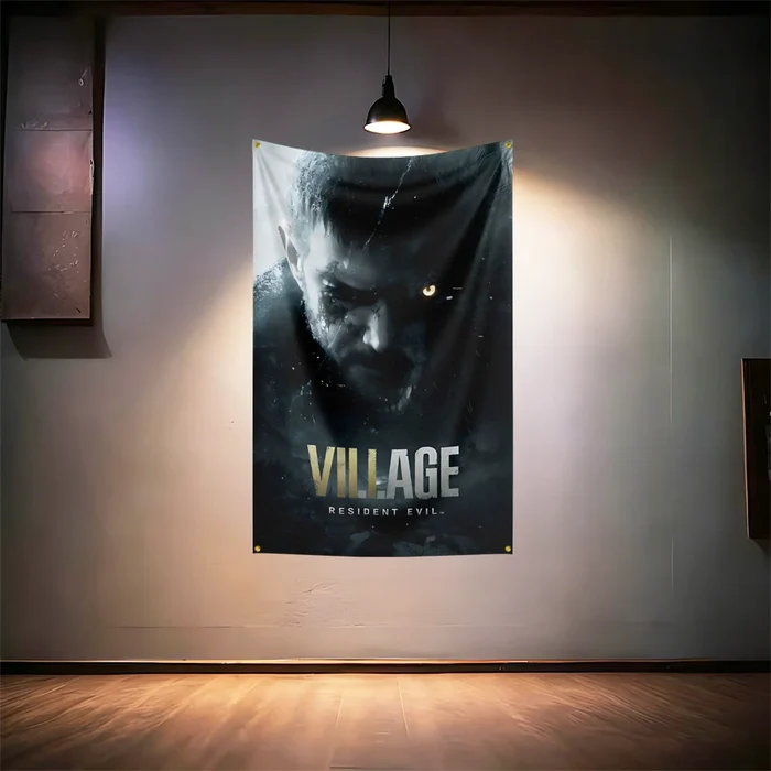 Resident-Evils Horror Game Movie Fans Flag  For Room Garage Man Cave Wall Decor Banner