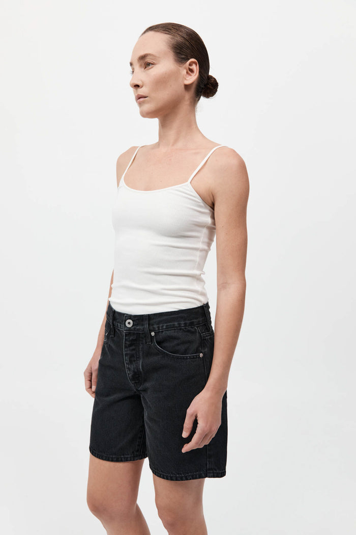 Rib Cami - White