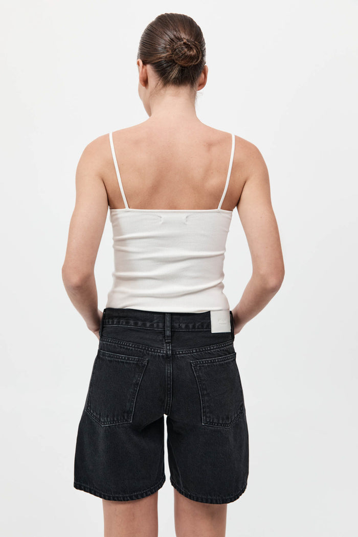 Rib Cami - White