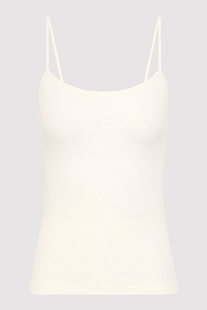 Rib Cami - White