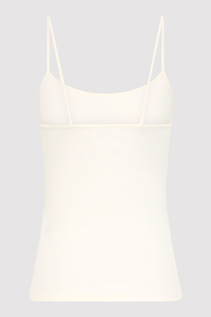 Rib Cami - White