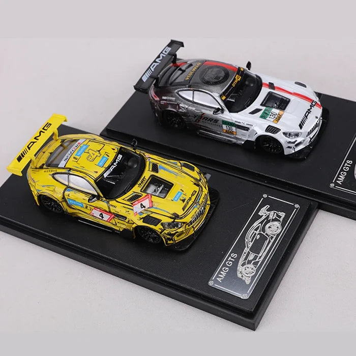RM MODEL 1:64 AMG GTS Nurburgring DTM race livery alloy diecast car model Toy collection display piece