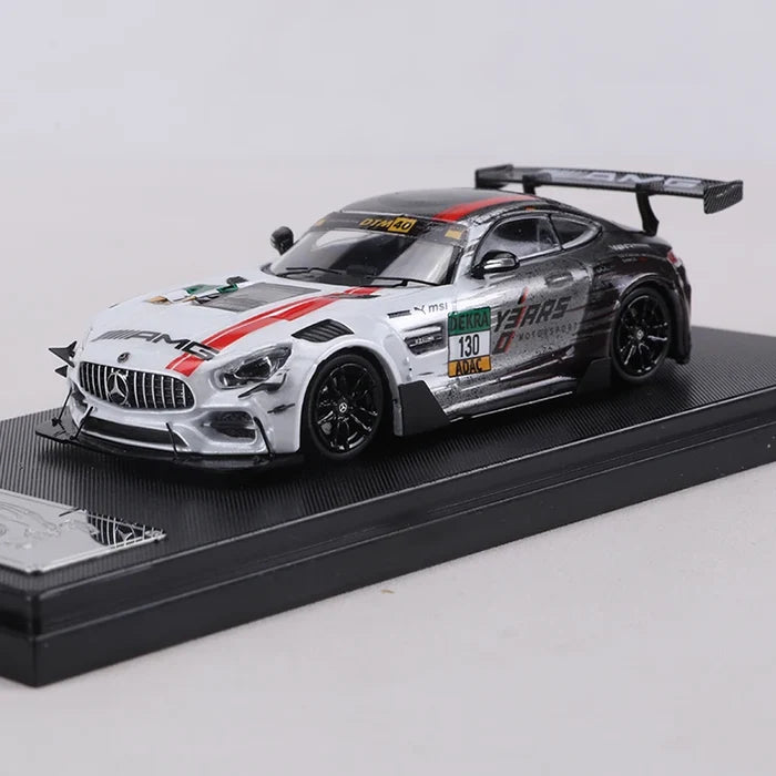 RM MODEL 1:64 AMG GTS Nurburgring DTM race livery alloy diecast car model Toy collection display piece