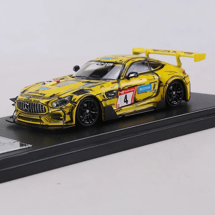 RM MODEL 1:64 AMG GTS Nurburgring DTM race livery alloy diecast car model Toy collection display piece