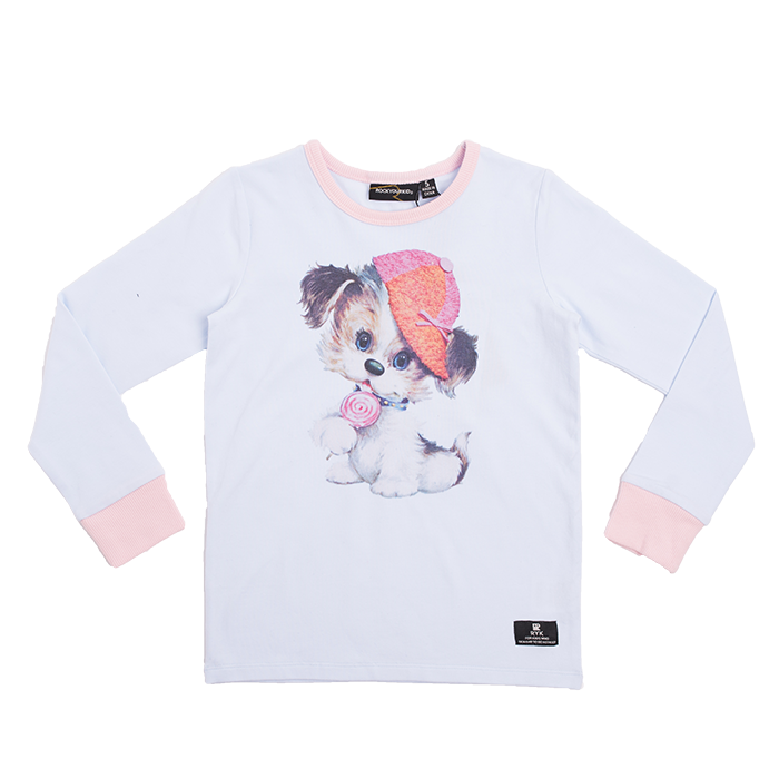Rock Your Baby Candy Girl L/S T-Shirt - Blue