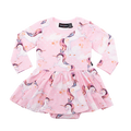 Rock Your Baby L/S Waisted Dress - Stargazer (Size 3M-24M)
