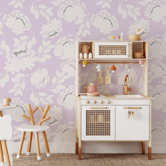 Roses Wallpaper - Lilac