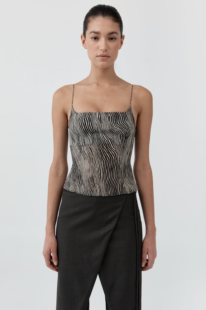 Savannah Silk Cami - Sand