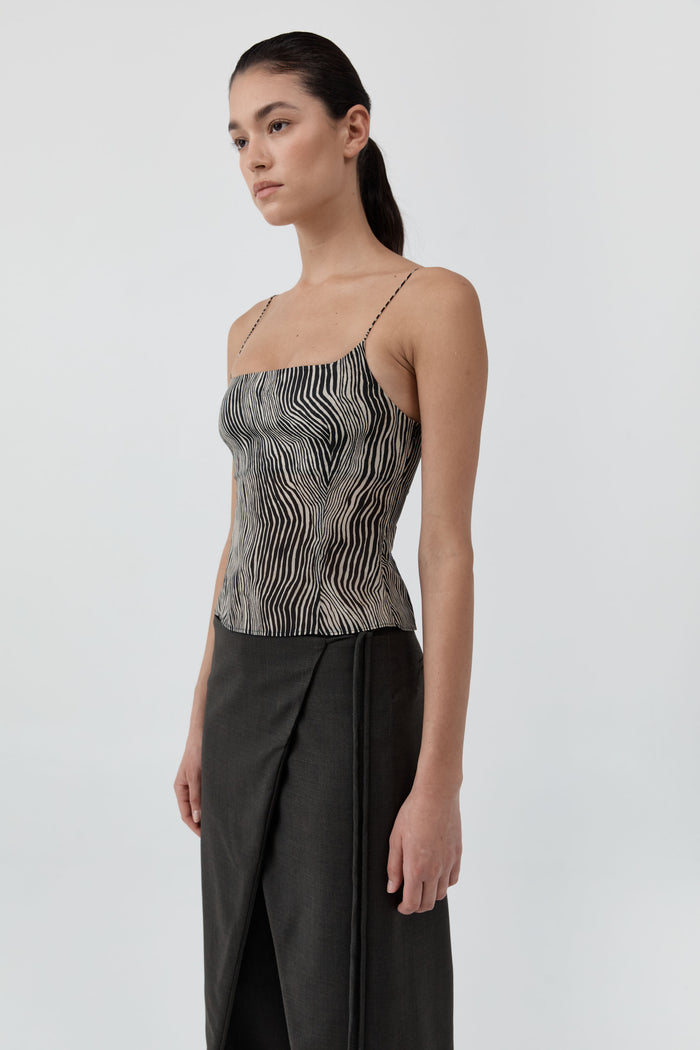Savannah Silk Cami - Sand