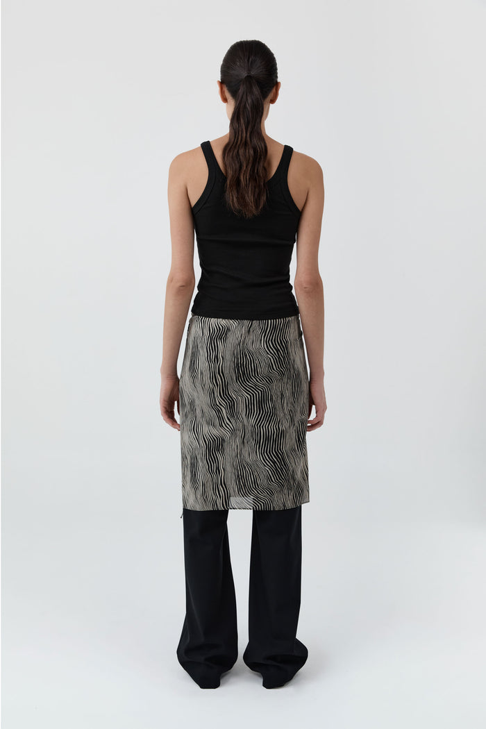 Savannah Silk Wrap Skirt - Sand
