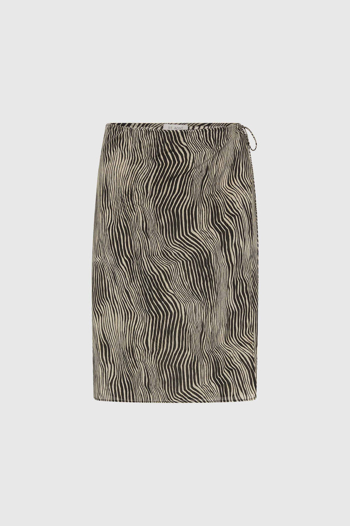 Savannah Silk Wrap Skirt - Sand