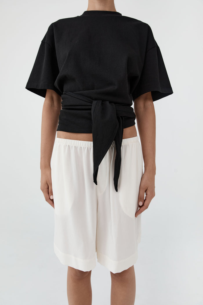 Silk Everyday Relaxed Shorts - Tofu