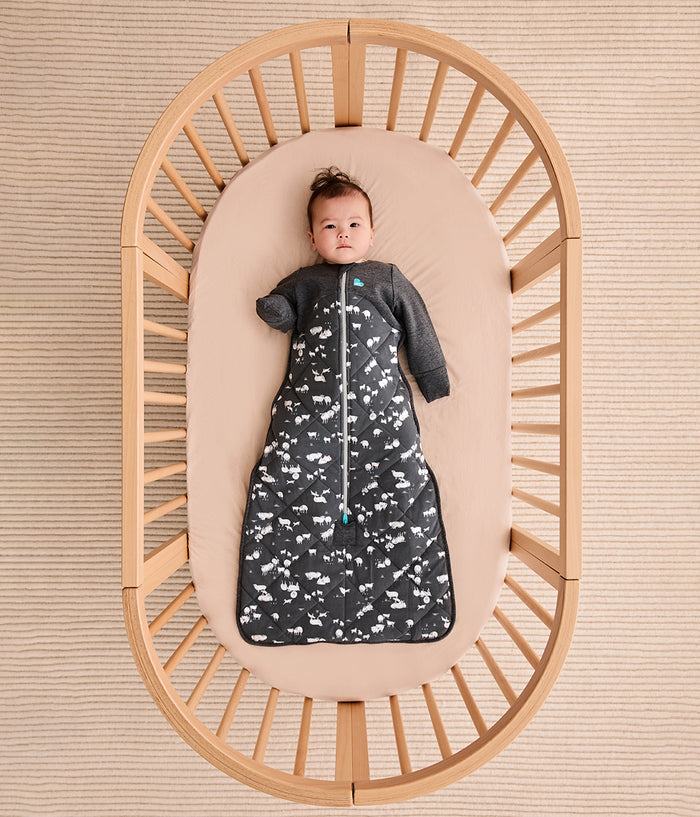 Sleep Bag Bundle | 3.5 TOG | Charcoal Sheep | Oatmeal Moon