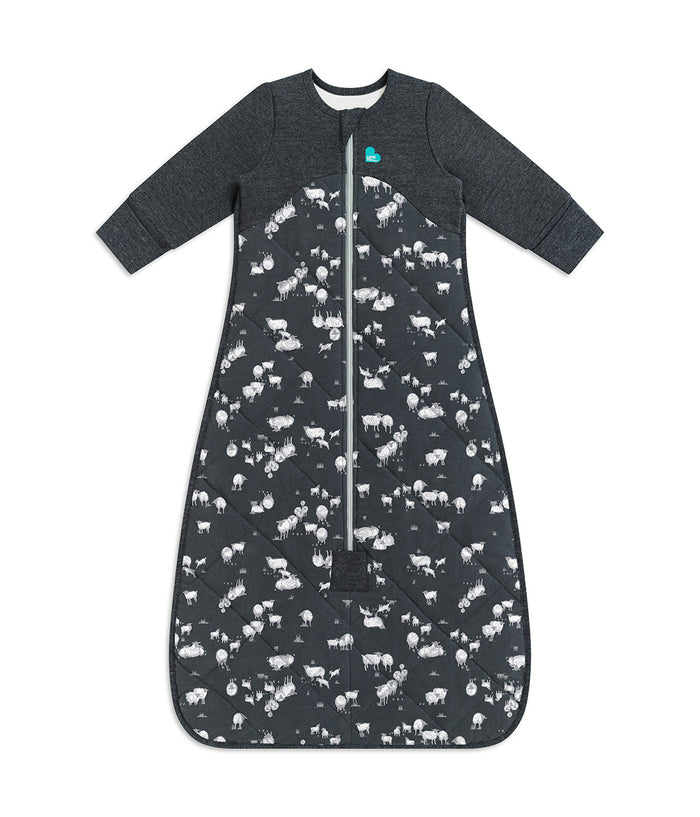 Sleep Bag Bundle | 3.5 TOG | Charcoal Sheep | Oatmeal Moon
