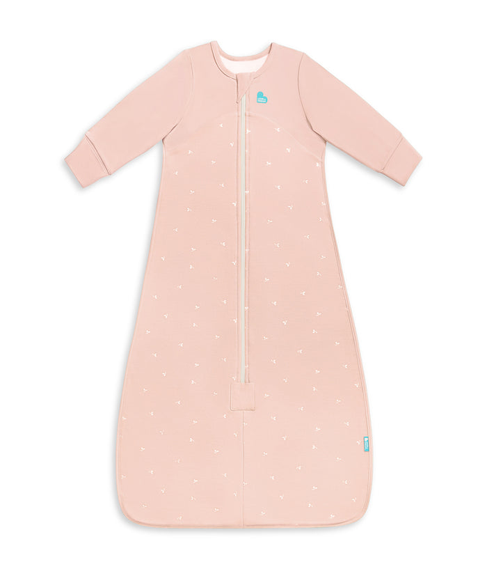 Sleep Bag Long Sleeve 1.5 TOG Cotton Fleece Blush Twigs