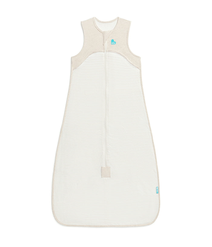 Sleep Bag Sleeveless 0.2 TOG Cotton Tan Breton Stripe