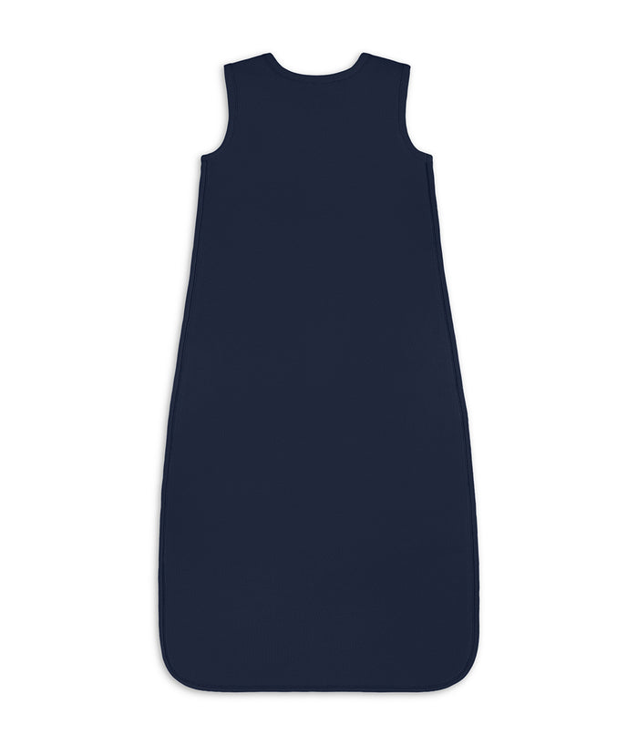 Sleep Bag Sleeveless 1.5 TOG Cotton Fleece Navy Twinkle Embroidery
