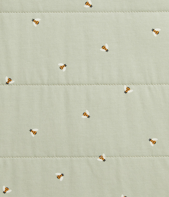 Sleep Bag Sleeveless 2.5 TOG Cotton Olive Bees