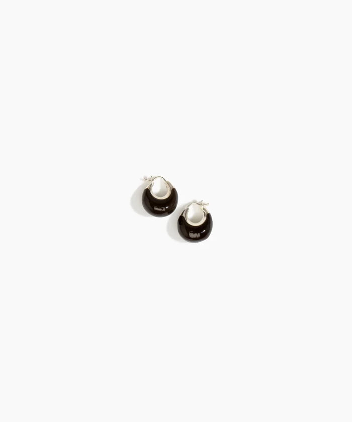 Small Crescent Earrings by Dinosaur Designs - Cocoa