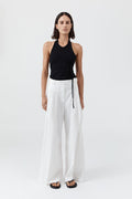 Soft Jersey Halter Top - Jet Black