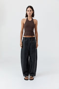 Soft Jersey Halter Top - Liqueur
