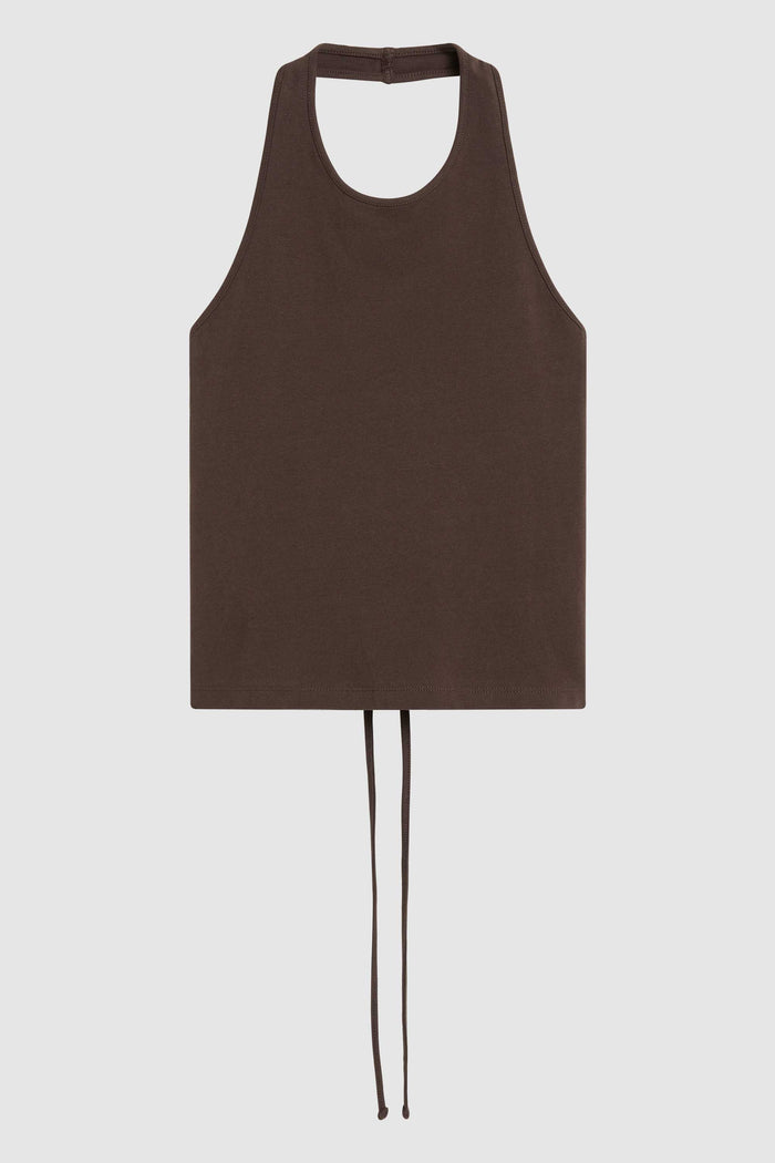 Soft Jersey Halter Top - Liqueur