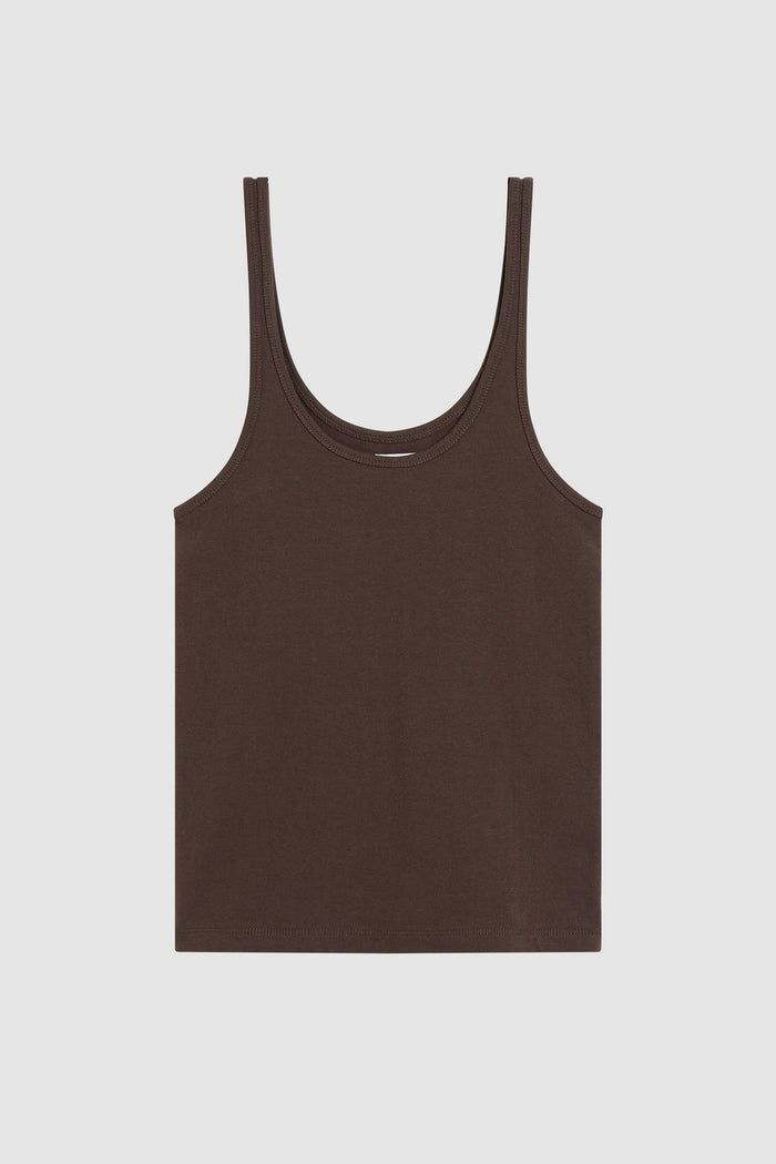 Soft Jersey Slim Scoop Tank - Liqueur