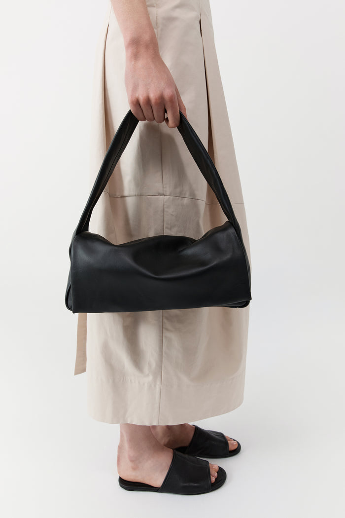 Soft Slim Satchel - Black