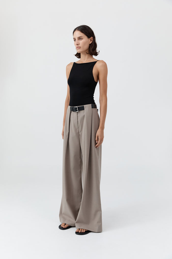 Square Neck Top - Black