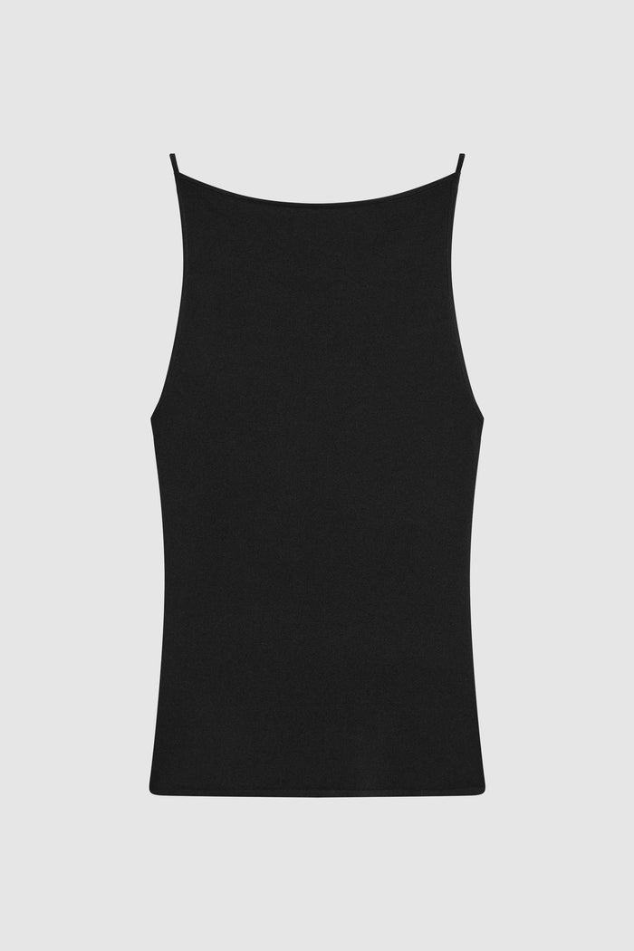 Square Neck Top - Black