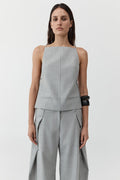 Square Side Tie Top - Concrete