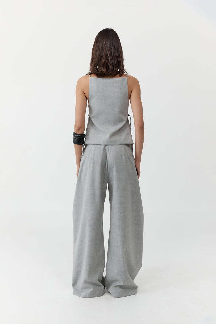 Square Side Tie Top - Concrete