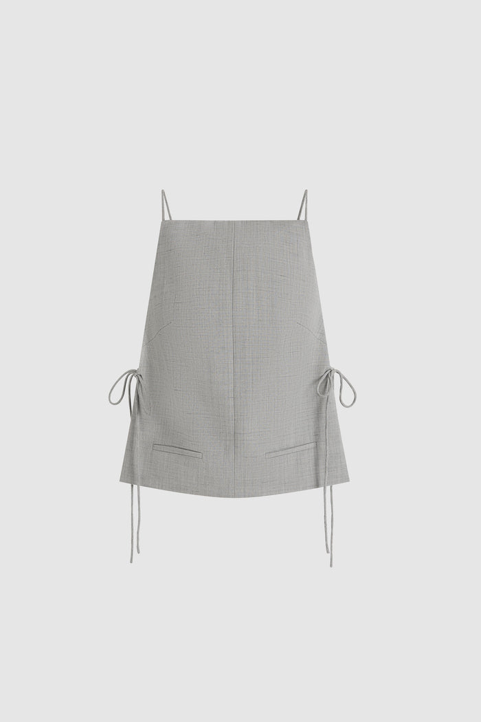 Square Side Tie Top - Concrete