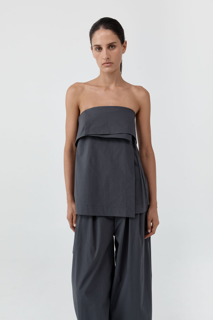 Strapless Wrap Top - Iron Glaze