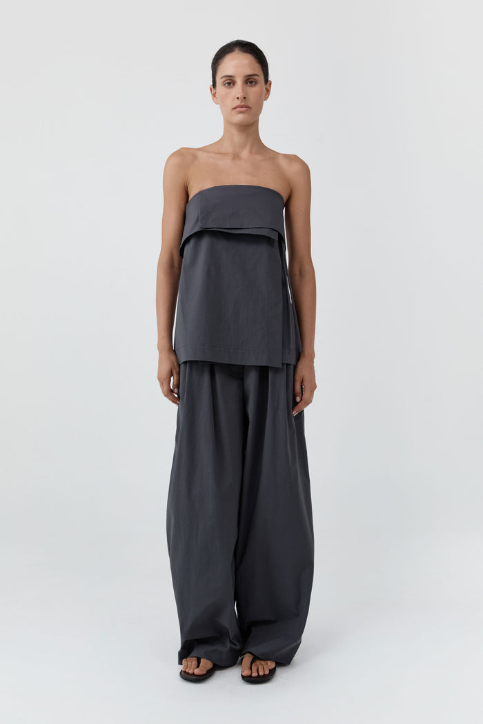 Strapless Wrap Top - Iron Glaze