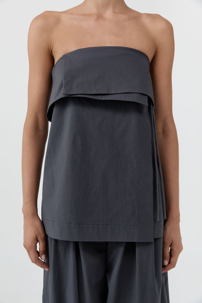 Strapless Wrap Top - Iron Glaze