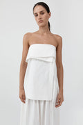 Strapless Wrap Top - Off White