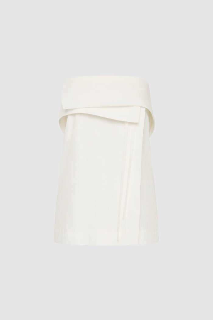 Strapless Wrap Top - Off White