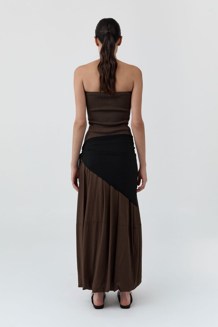 Stretch Silk Scarf - Black