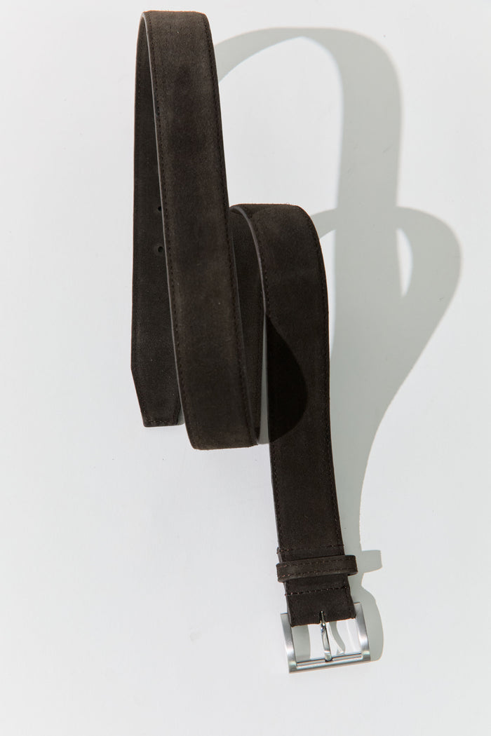 Suede Homme Belt - Coffee