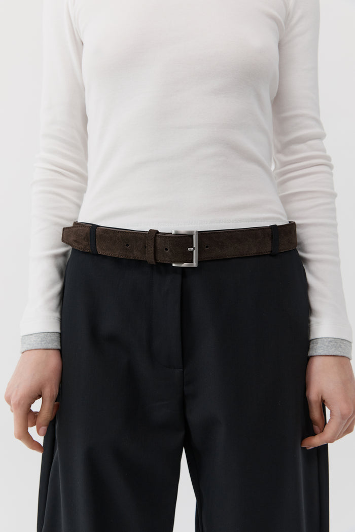 Suede Homme Belt - Coffee