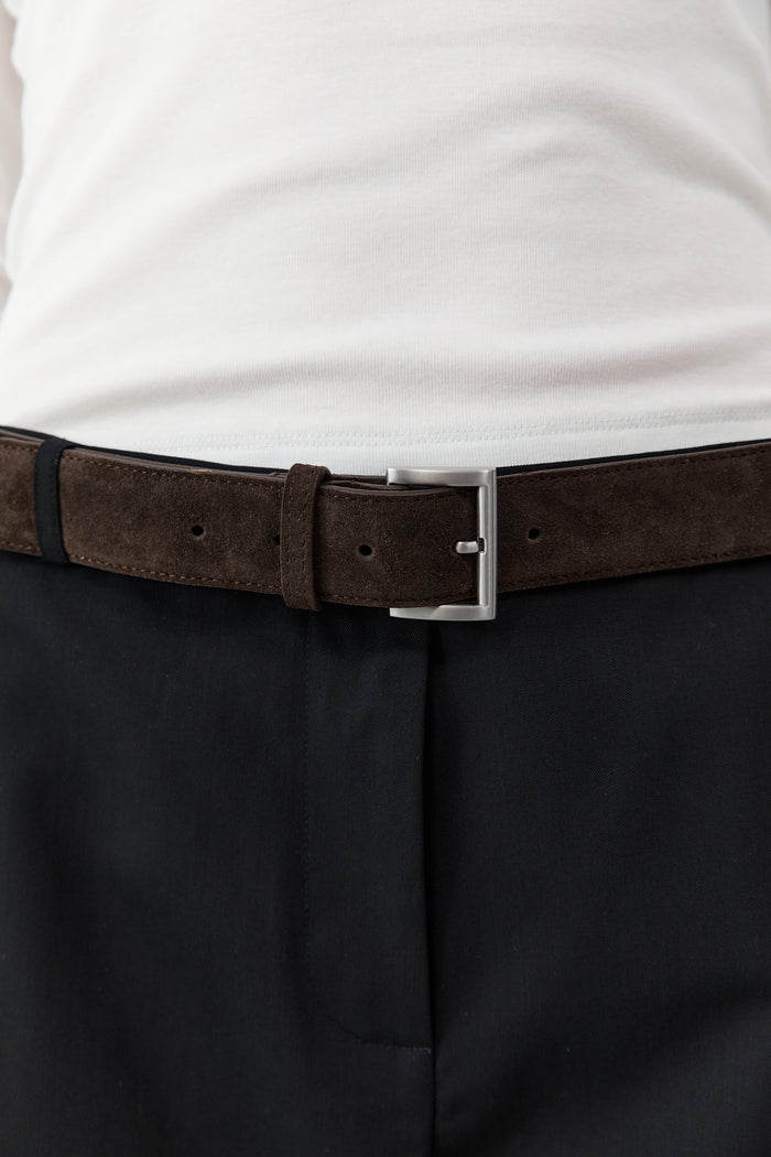 Suede Homme Belt - Coffee