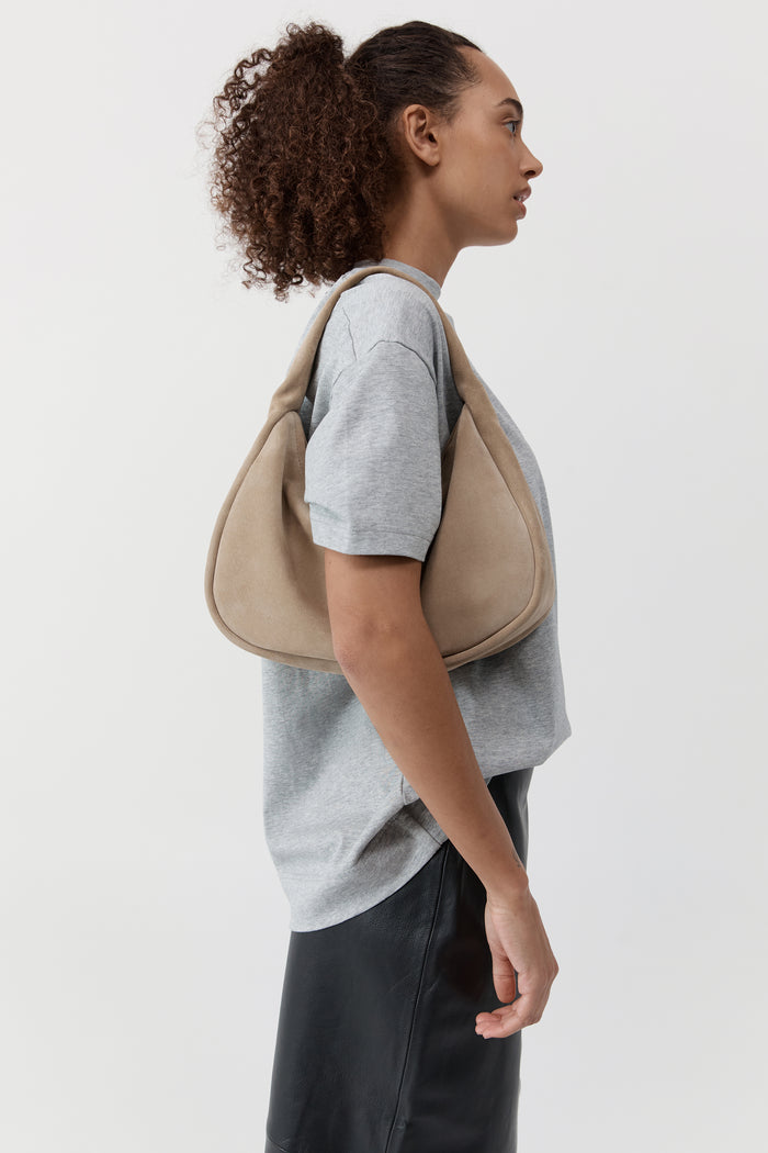 Suede Large Bon Bon Bag - Rock