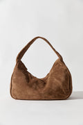 Suede Large Bon Bon Bag - Toffee