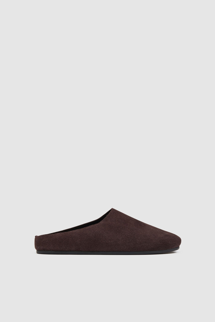 Suede Mule - Coffee
